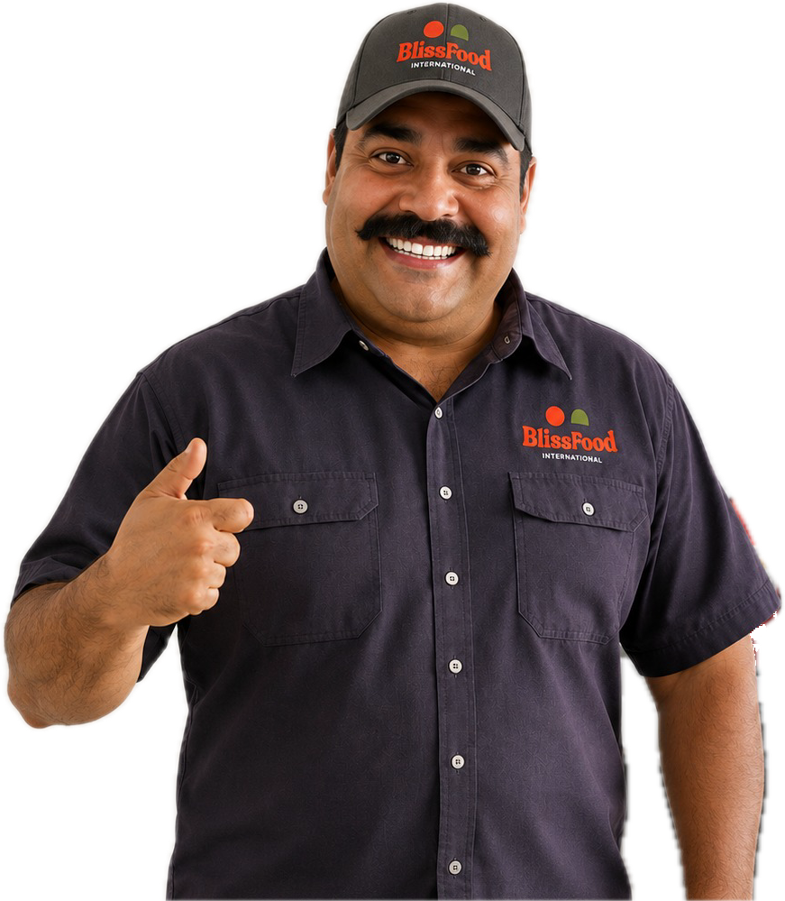 Don Pancho, de Bliss Food, con el pulgar arriba